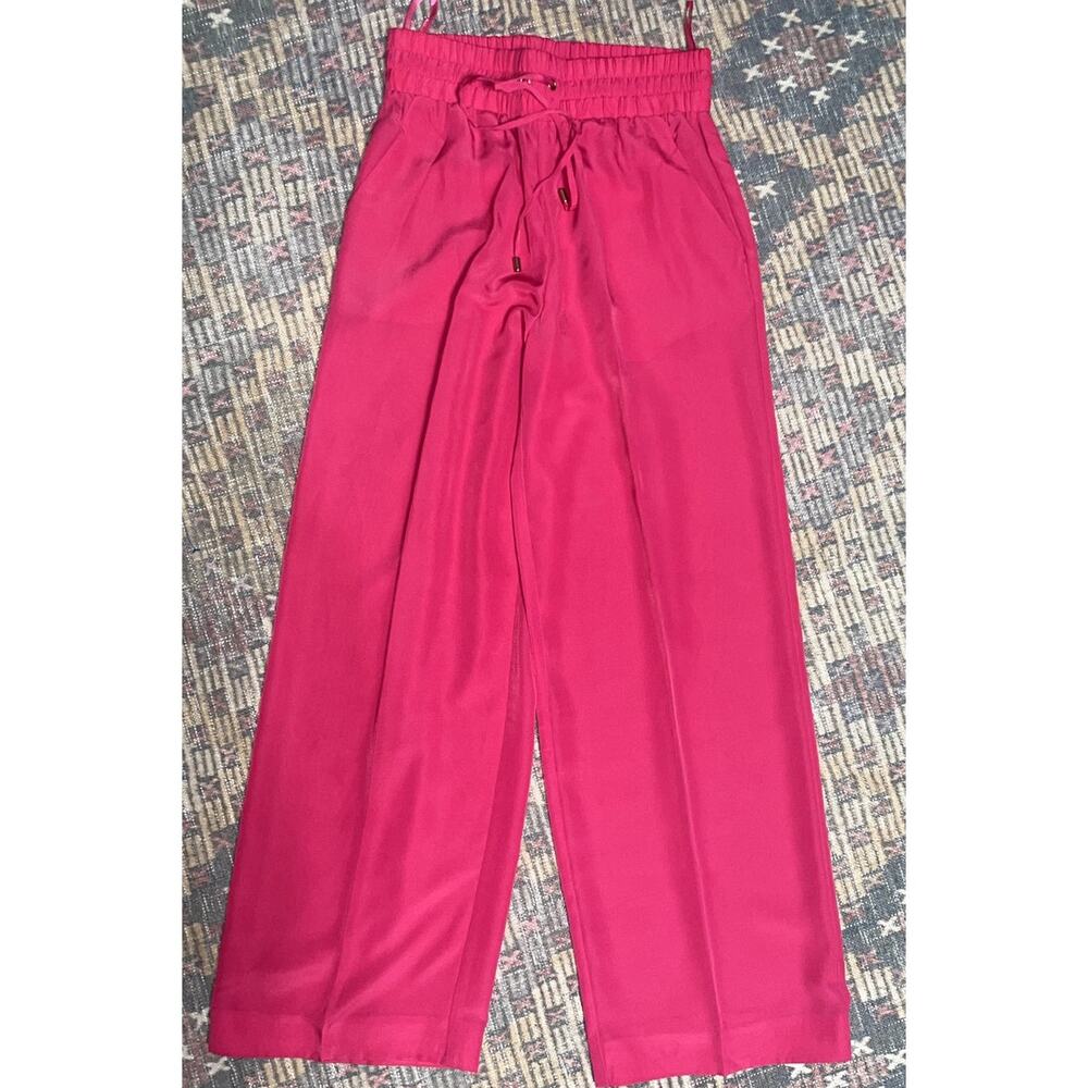 G by Giuliana Pink Wide Leg Tie Front Pants Size 6
